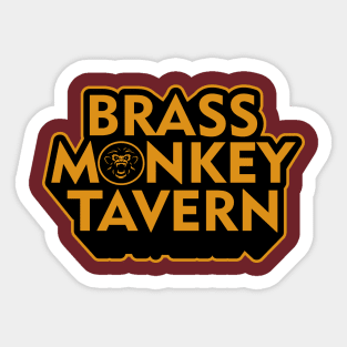 Brass Monkey Tavern Sticker